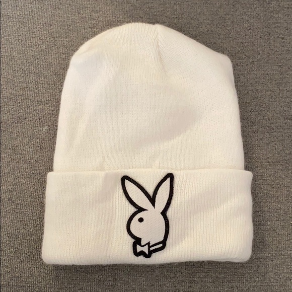 PLAYBOY Accessories - Playboy Bunny White Beanie Hat 🐰❤️ Unisex